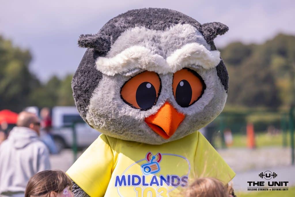 a person in a bird garment