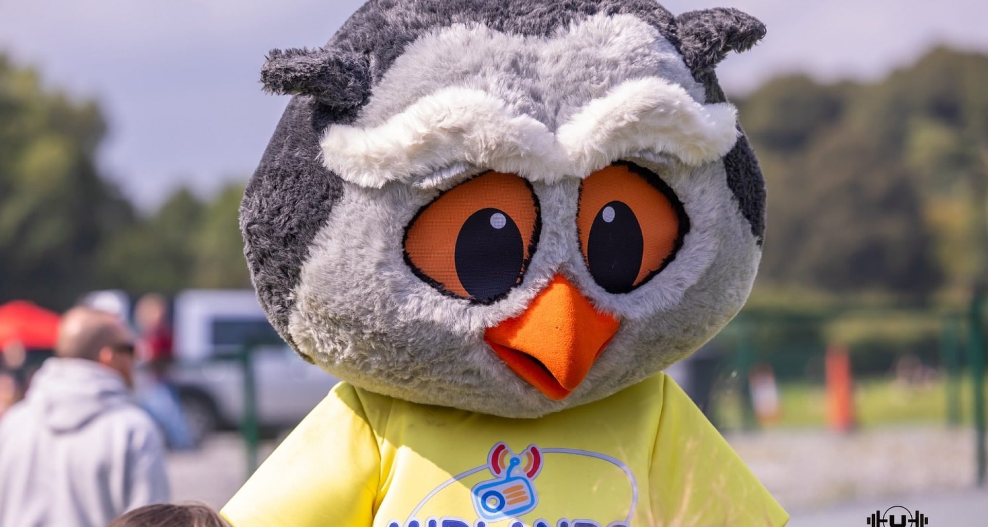 a person in a bird garment